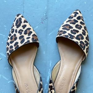 J. Crew leopard flats Adorable! Size 5
